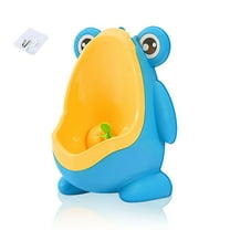 Last Chance 1X Urinal 1X Hook,Boys Standing Wall-Mounted Urinal (With Hook) Blue,Kids Urinal Frog Cartoon Design Boy Toilet Potty Training Urinal Wall Hung Urinal 1Pcs