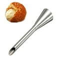 thumbnail image 1 of Last Chance 2X Puff Pastry Nozzles,Stainless Steel Puff Pastry Nozzle Silver 2 Pieces,2Pcs Icing Piping Nozzles Tips Sugarcraft Dessert Pastry Tools, 1 of 6