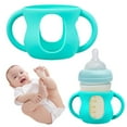 thumbnail image 1 of Last Chance A Bottle Protector,Bottle Protective Cover Bright Blue,Silicone Glass Baby Holder Easy Grip Drop Shockproof, 1 of 6