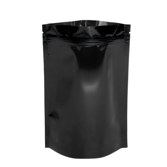 Last Chance Bags*100 Pieces,100 Aluminum Foil Self-Supporting Ziplock Bags Black,100 Pack Aluminum Foil Stand Up Resealable Bags Tea Packaging Sealed Snack & Grade Bags Convenient Preservation Bags