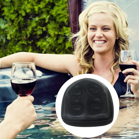 Last Chance Bathtub Massage Cushion Black,Spa And Hot Tub Booster Seat Pad With Suction Cup Back Support Spa Pad Soft Inflatable Massage Cushion Portable Pools Spa Hot Tub Seats Accessories