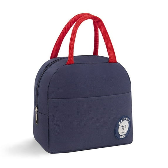 Last Chance Bento Bag,No Fashion Stripe Print Cooler Bag Lunch Bag Navy Blue,Case Carry Fashion Portable Bag Thermal Lunch Bag Cold Printed Cartoon Bento Lunch Bag