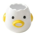 thumbnail image 1 of Last Chance Ceramic Egg White Separator Yellow,Egg Separator Upgrade Egg Yolk White Separator Food Grade Ceramics Egg Sperator Tool for Kitchen Gadget Cooking Tool Egg Strainer Mayonnaise Etc, 1 of 8