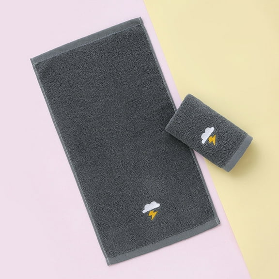 Last Chance Hand Towels For Bathroom Set 4 Cotton Bath/ Face Towel Soft Highly Absorbent Towels For Adults And Children For Bathroom Kitchen 14X29 Inch ( White Blue Gray),Towel*1
