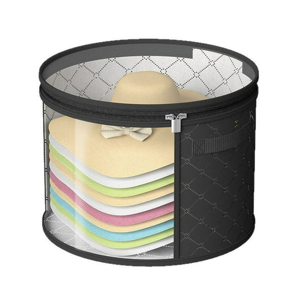 Last Chance Hat Storage Bag*1,Hat Storage Bag,Foldable Hat Storage Bucket With Lid Large Capacity Cap Organizer For Home Perfect For Baseball Caps And Miscellaneous Items