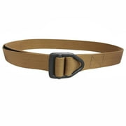 Last Chance Heavy Duty Black Buckle Belt - Coyote Brown