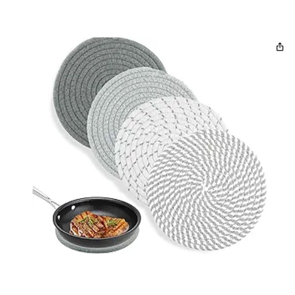 Last Chance Hot Dish Tray,Trivets for Hot Dishes 7 Inch Trivets for Hot Pots and Pans Pot Holders for Cooking and Baking Cotton Potholders Set Kitchen for New Home