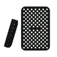 thumbnail image 1 of Last Chance A Mat,Rectangular Air Fryer Mat Black A,Basket Air Fryer Pad Reusable Silicone Air Fryer Pad Kitchen Accessories for Basket Air Fryers Easy Clean 5.25 X 8”, 1 of 8