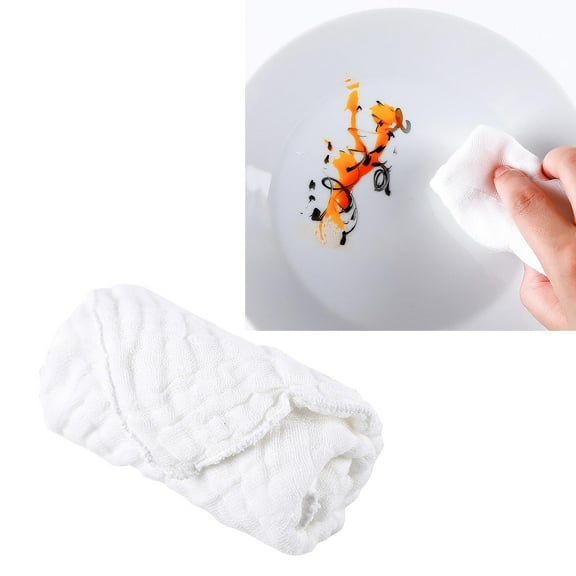 Last Chance Rag*1,Pure Cotton Rag 10 Layers Thick Kitchen Dish Towel Household Wipe Absorbent Degreasing Decontamination Cleaning Cloth Aa