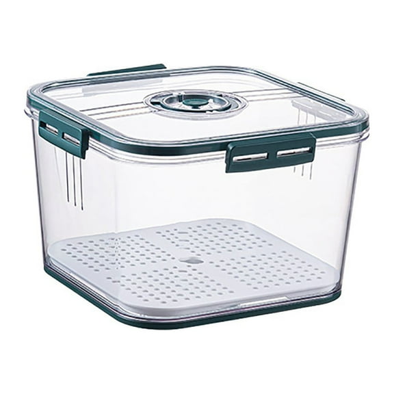 Last Chance Square Storage Box,7012/Square Timer Storage Box Small Capacity 1.1L Individually Packed Green