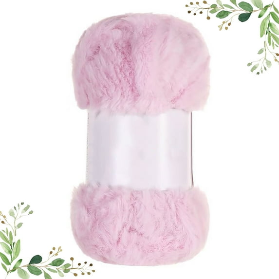 Last Chance Yarn*1,Thick Fur Yarn Ball Imitation Fur Pink,2 Skeins Yarn Chunky Faux Yarn Eyelash Yarn For Crochet Knit Coarse Yarn Imitation Wool Yarn