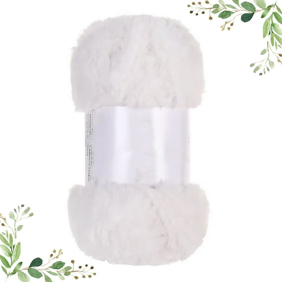 Last Chance Yarn*1,Thick Fur Yarn Ball Imitation Fur Wool Yarn Milky White,2 Skeins Yarn Chunky Faux Yarn Eyelash Yarn For Crochet Knit Coarse Yarn Imitation Wool Yarn