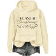 thumbnail image 1 of Last Christmas As A Miss Hoodie Christmas Bride Sweatshirts Future Mrs Long Sleeve Shirts For Women, 1 of 5
