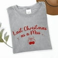 thumbnail image 1 of Last Christmas as a Miss T-Shirt, Bride-to-Be Holiday Graphic Tee — A Thoughtful Seasonal Gift, 1 of 2