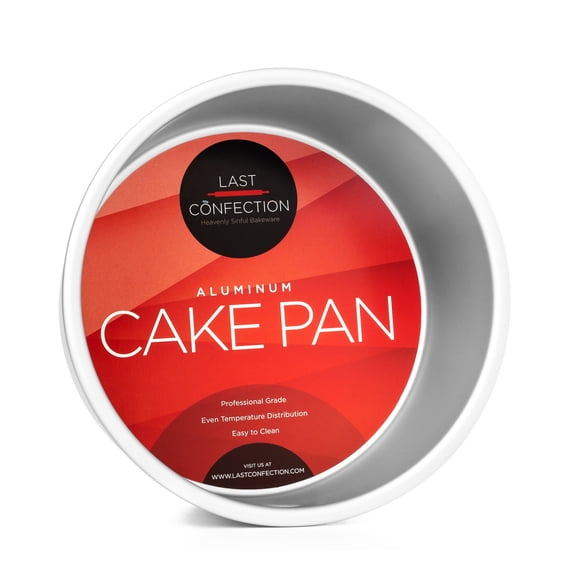 Last Confection 7" x 4" Round Cake Pan, Anodized Aluminum Cake Pan, Professional Bakeware