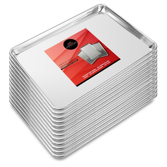 Last Confection (Set of 12) Cookie Sheets, 13" x 18" Half Sheet Pans