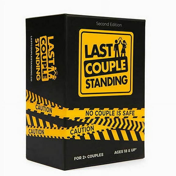 Last Couple Standing Adult Card Game, Black and Yellow