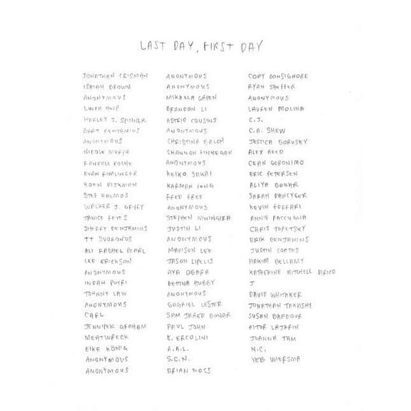 Last Day, First Day (Paperback)