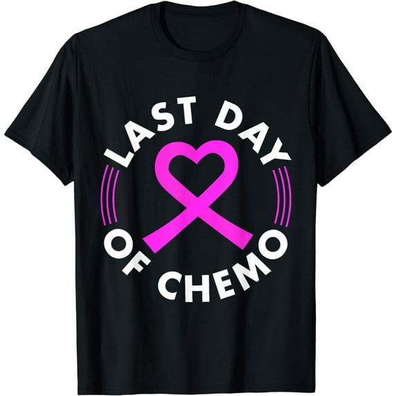 Last Day Of Chemo Breast Cancer Awarenss T-Shirt