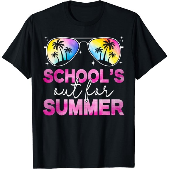 Last Day Of School Graduation Groovy Schools Out For Summer T-Shirt