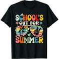 thumbnail image 1 of Last Day Of School Groovy School's Out For Summer Teacher T-Shirt, 1 of 4