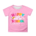 thumbnail image 1 of Last Day Of School Shirt Toddler Girls Summer Comfy Round Neck Casual 2026 Funny Tops Pink 12-13 Years, 1 of 4