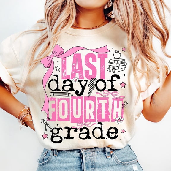 Last Day Of School Fourth Grade Teacher Shirt, Last Day Of 4Th Grade End Of Year Teacher T-Shirt, School'S Out For Summer Break Teacher Tee Unisex S-5XL Hot Trending Shirt, Vintage Birthday Gift