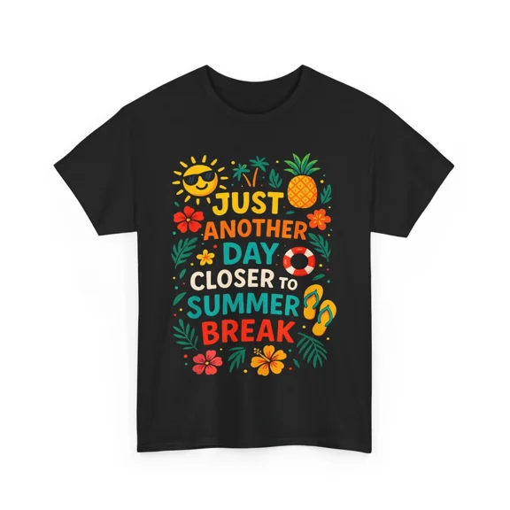 Last Day School Shirt Closer To Summer Break Happy Student Vibes Unisex T-Shirt, up to size 5XL