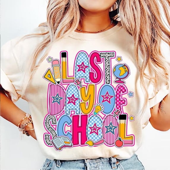 Last Day of School Shirt, Preppy Teacher School Shirt, Summer Teacher Shirt, Teacher Shirt, Teacher Appreciation Shirt, School Shirt, Kids Summer Break Shirt