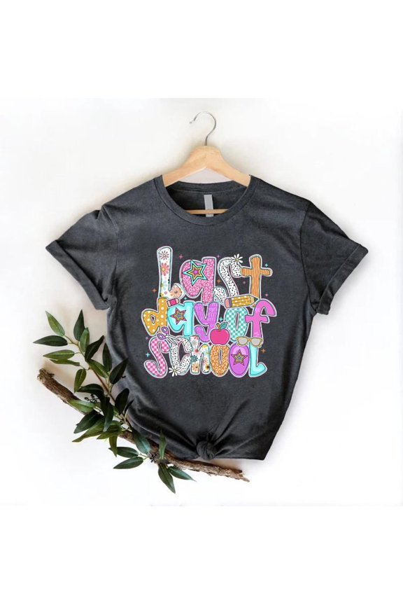 Last Day of School Summer Teacher Shirt,Hello Summer School Teacher Appreciation Gift,Teacher Duty Off,Cute Summer Break Tee,Class Dismissed Tshirt All Size S-5XL