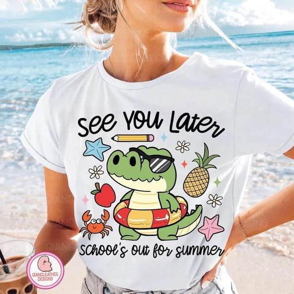 Last Day of School Teacher T-shirt, End of Year Shirt, See You Later Alligator, Teacher Summer T-Shirt, Teacher Gift, Teacher Shirt, Class Dismissed TH210501