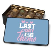 Last Day of Chemo Chocolate Truffle Gift, Cancer Gift for Mom Friend, Pink Ribbon