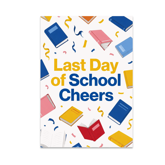 Last Day of School Cheers Poster - Student Decor - 13x19 Poster Print