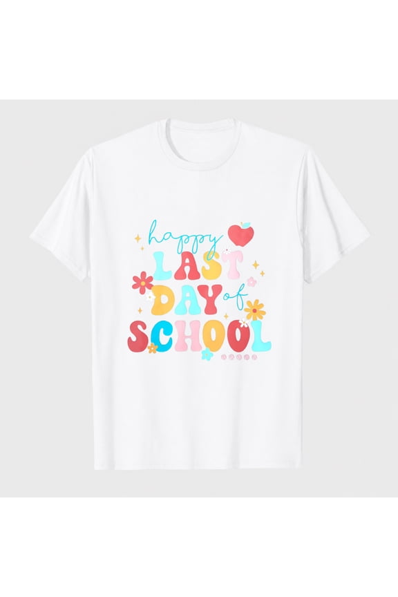Last Day of School Teacher Shirt: Women Hello Summer T-Shirt School's Out for Summer Happy Graduation Gifts Teacher Tops