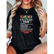 Last Day of School Teacher Summer Tour Funny End of School T-Shirt