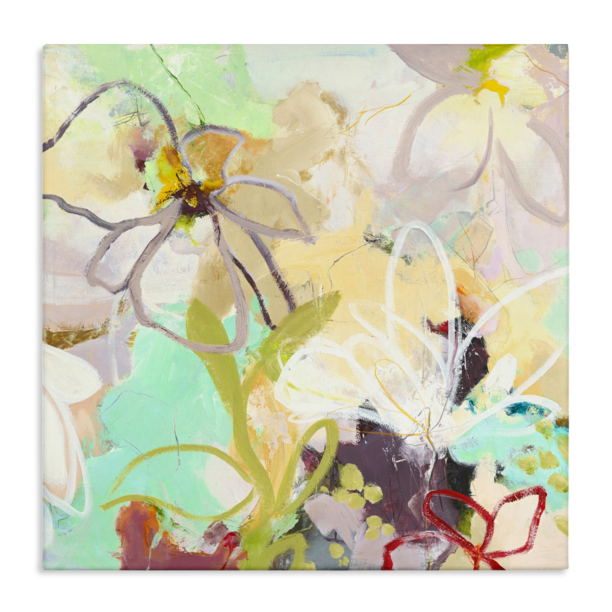 Last Days Of Spring Abstract Canvas Wall Art, design by Design Fabrikken
