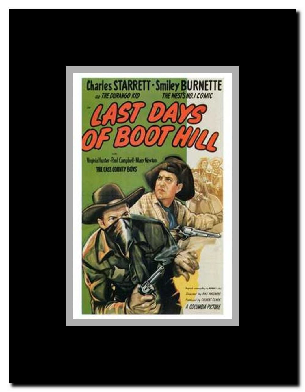 Last Days of Boot Hill Framed Movie Poster