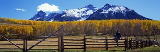 Last Dollar Ranch Ridgeway Colorado USA Canvas Art - Panoramic Images (36 x 12)