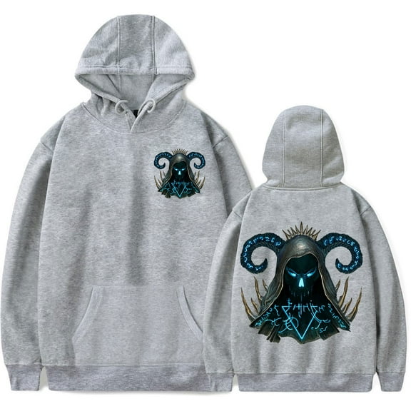 Last Epoch Lich Hoodie Last Epoch Logo Game Merch Unisex Casual Long Sleeve Sweatshirt