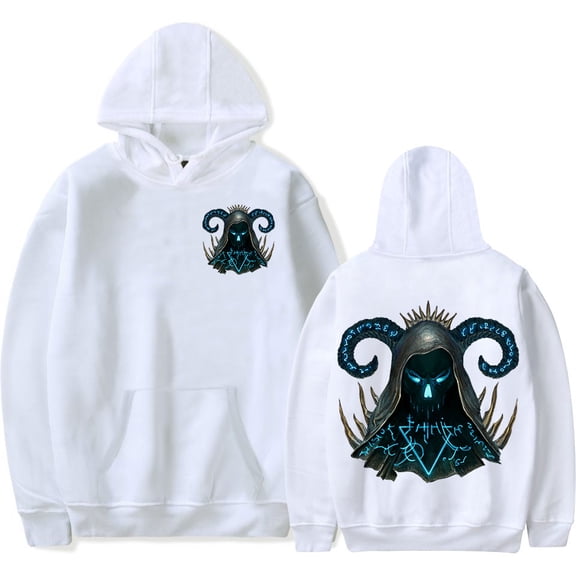 Last Epoch Lich Hoodie Last Epoch Logo Game Merch Unisex Casual Long Sleeve Sweatshirt