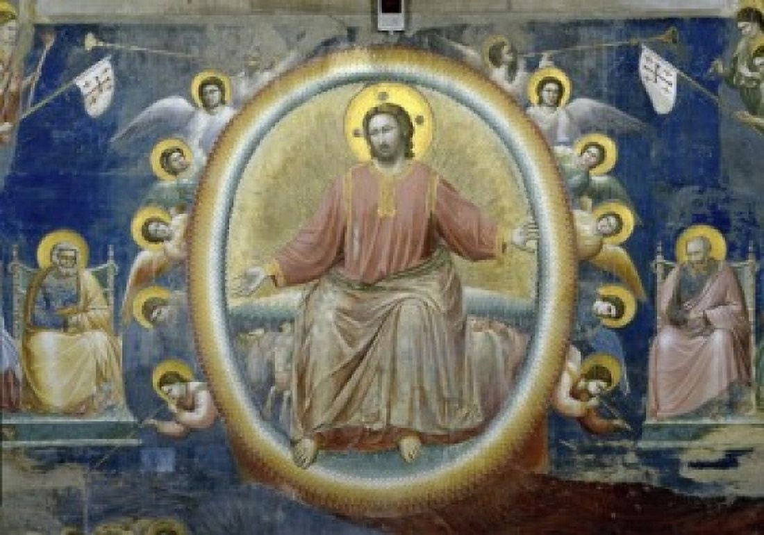 The Last Judgement (Detail) c 1305-1313 Giotto di Bondone (c 1266-1337 Florentine) Fresco Arena Chapel Cappella degli Scrovegni Padua Canvas Art - Giotto di Bondone (24 x 36)