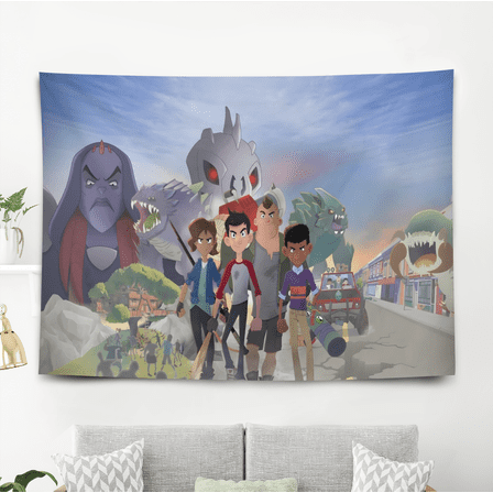 The Last Kids on Earth Tapestry for Teen Girls Bedroom Aesthetic Wall Hanging Art Poster for Kids Living Room College Dorm Home Decor Arts, 60 x 40 inch