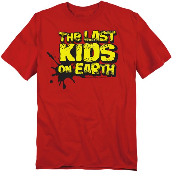 Last Kids on Earth Full Color Logo Unisex Adult T Shirt, Red, Small