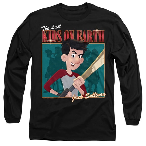 Last Kids on Earth Jack Bootleg Unisex Adult Long-Sleeve T Shirt, Black, Small