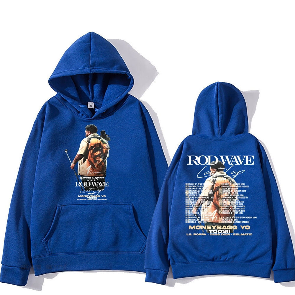 Last Lap Tour 2024 Hoodies Rod Wave Rapper Graphic Sweatshirt