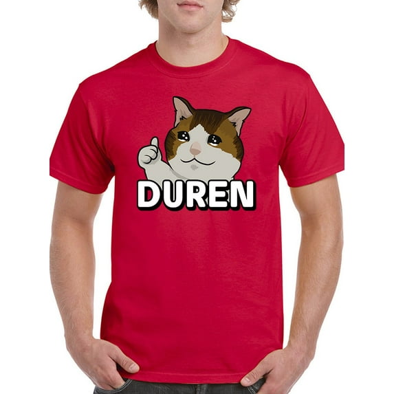 Last Long. Sad Kitten T-Shirt Men -Smartprints Designs, Male Large