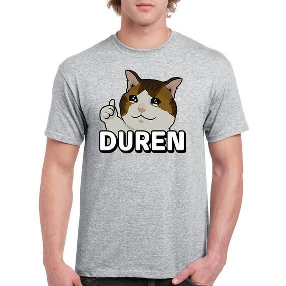 Last Long. Sad Kitten T-Shirt Men -Smartprints Designs, Male Medium