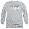 thumbnail image 1 of Last Man On Earth Tandy Long Sleeve Adult 18/1 T-Shirt Silver, 1 of 2