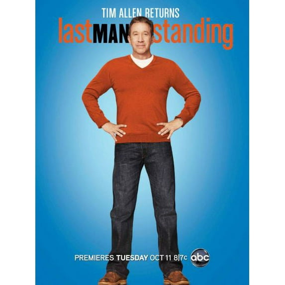 Last Man Standing poster Metal Sign 8inx 12in Print on Metal 8x12 Square Adults Best Posters