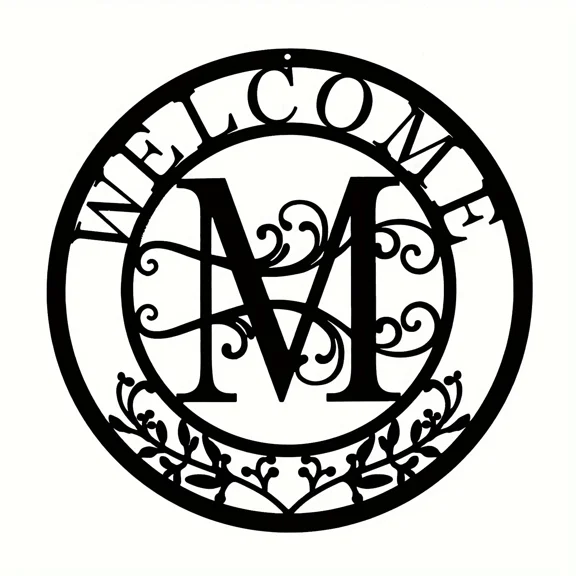 Last Name Metal Signs Last Name Sign Family Name Sign Metal Sign Iron Wall Art Split Monogram Birthday Gift